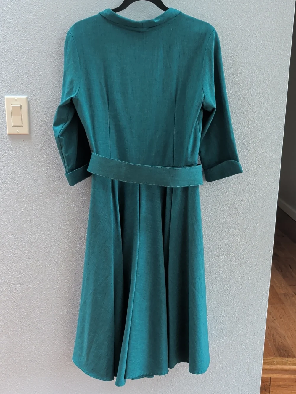 Heart Of Haute Monte Carlo Lake Button-Front Fit & Flare Dress with Belt - Picture 8 of 10